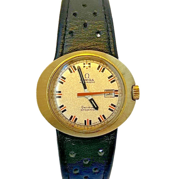 Vintage OMEGA Genève Dynamic Automatic Small Size Gold Plated "Tool 102" - Picture 1 of 5